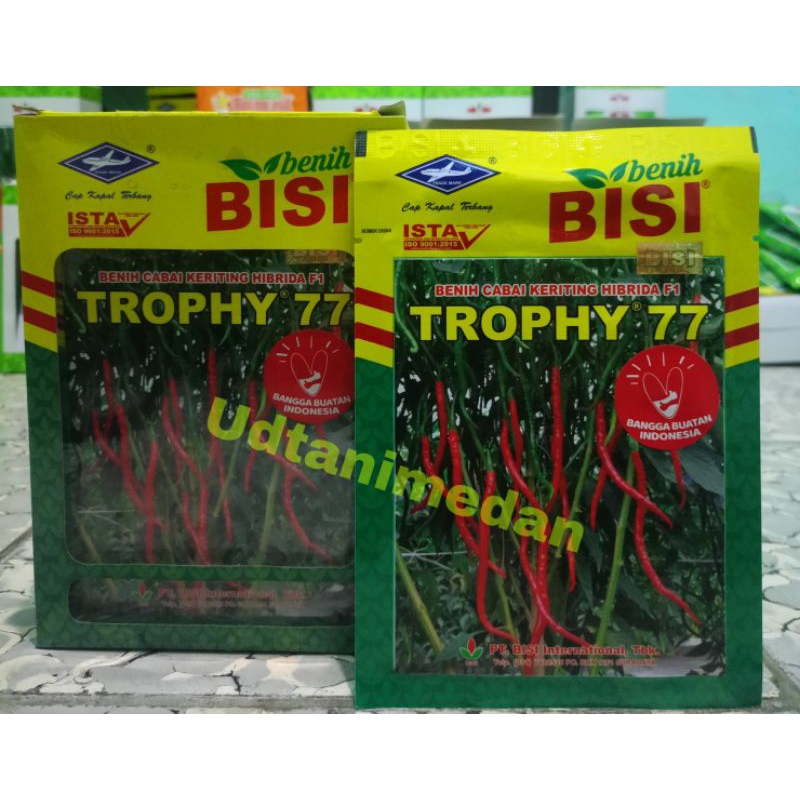Benih Cabe Merah Keriting Trophy 77 isi 10 gram