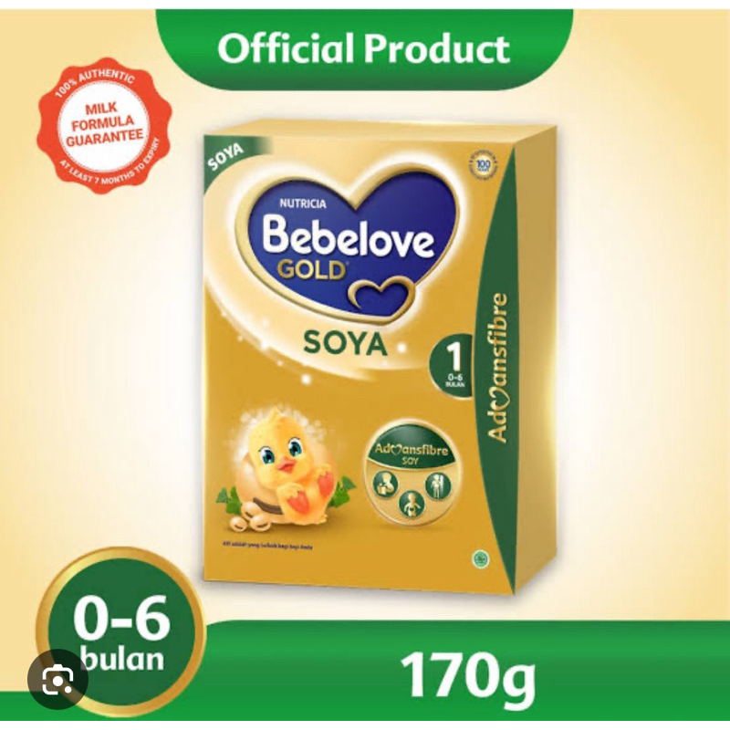 BEBELOVE GOLD SOYA 1 170GR 0-6BULAN