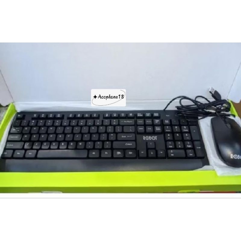 Keyboard robot KM2500 // KM2600+Mouse combo wired original nasional