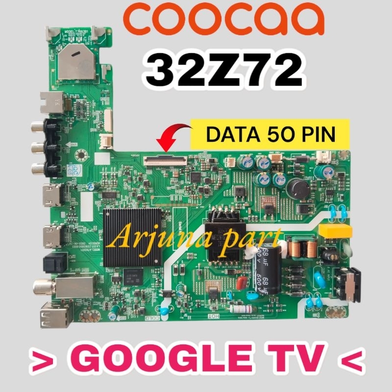 Mainboard TV Coocaa 32Z72 - MB TV Coocaa 32Z72 - MB Coocaa 32Z72 - Mb Coocaa Google TV 32Z72 -  MB 3