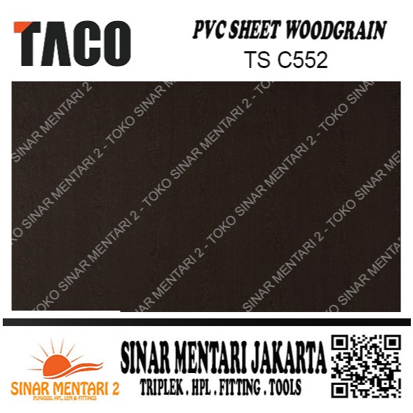 TACO SHEET PVC WOODGRAIN TS C552