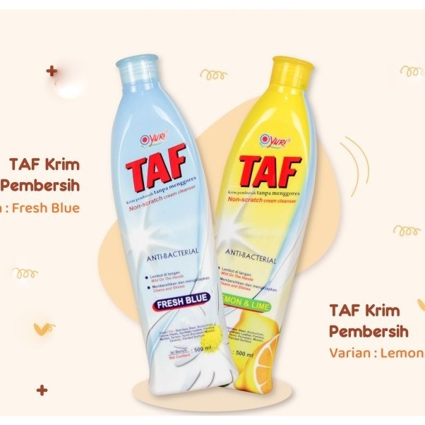 Yuri taf cream non strach krim pembersih stainless 500 Ml