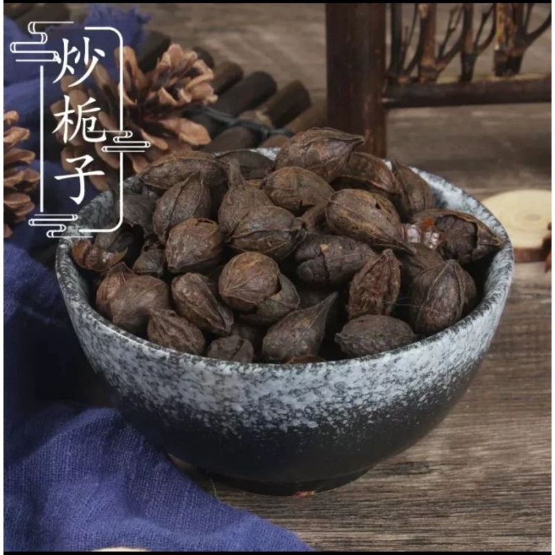 

300 GRAM 炒黑山枝 CHAO HEI SHAN ZHI ZI FRUCTUS GARDENIA CAPE JASMINE FRUIT