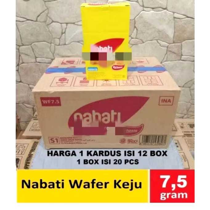 

KS - Nabati Box Kotak 1 Karton / Nabati Wafer Kotak Box / Nabati Wafer Coklat / Nabati Wafer Keju