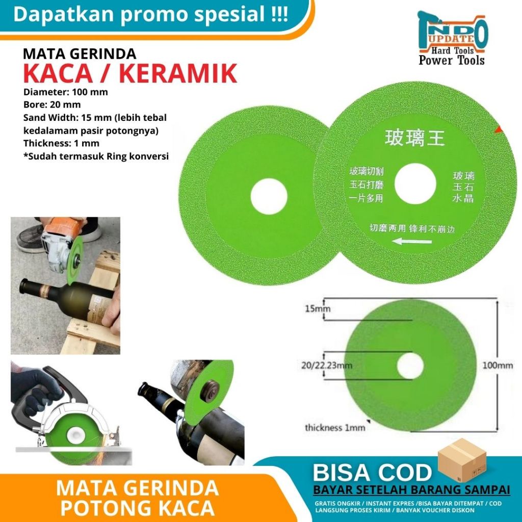 Pisau Potong Kaca Mata Batu Alam Gerinda Belah Poles Diamond Whell Mata Gergaji Super Tipis Marmer C