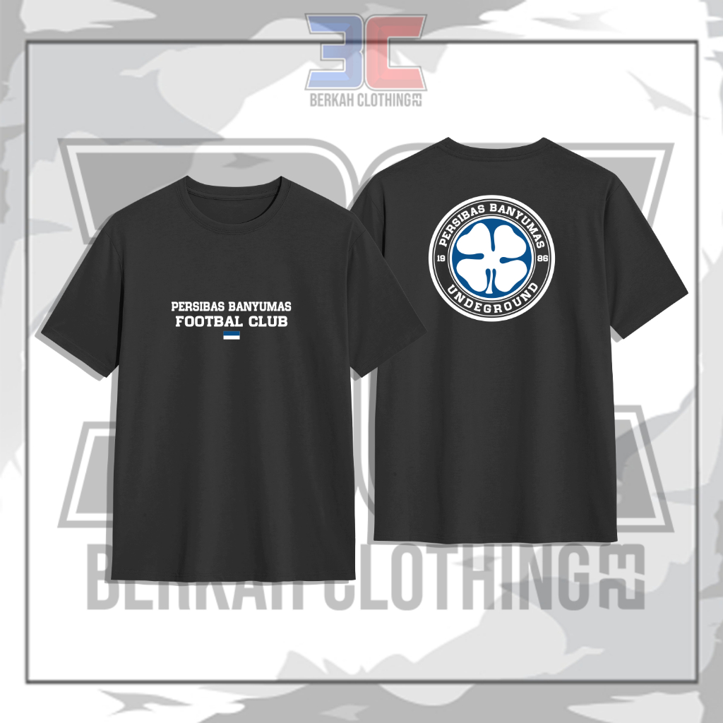 Kaos Baju Suporter PERSIBAS BANYUMAS 1986 "FOOTBALL CLUB" Undeground