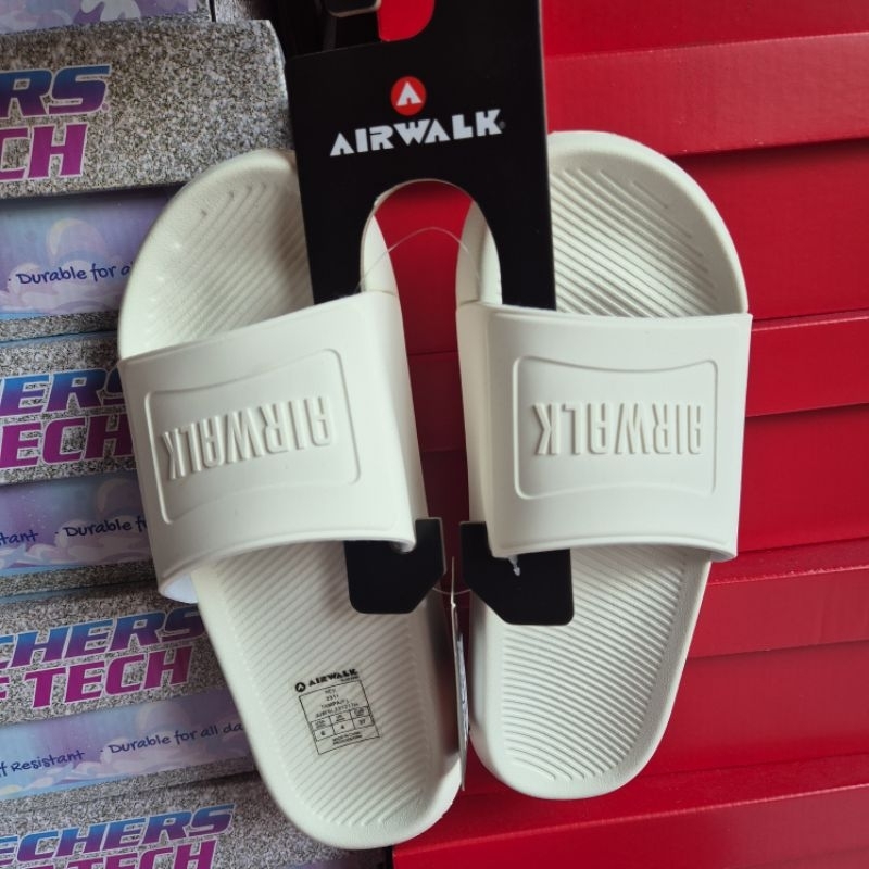 Airwalk Sandal Wanita Warna Beige |Airwalk Women-Sandal White Tampa Original