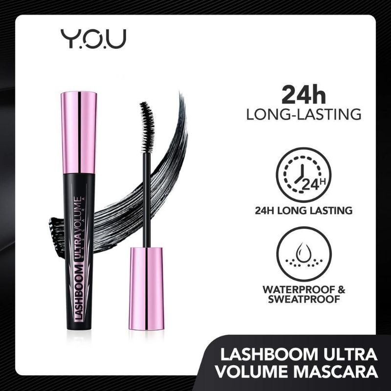 Y.O.U LAGBOOM ULTRA VOLUME MASCARA 8 gr / MAKEUP LONGLASTING WATERPROOF MASCARA / MASCARA / KOSMETIK