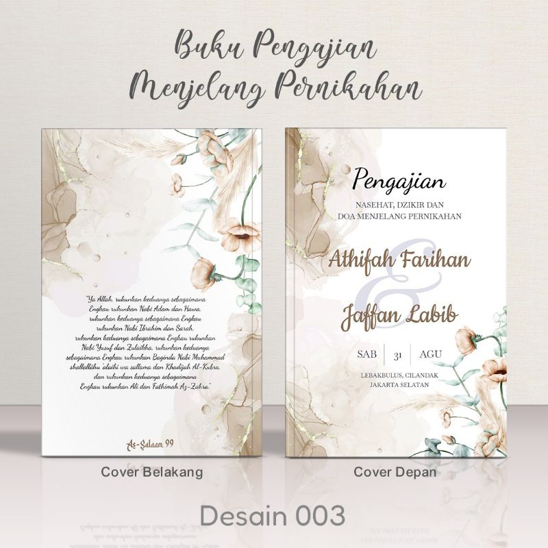 

buku pengajian menjelang pernikahan Al-Hakim (Custom)