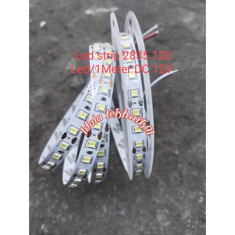 LAMPU LED STRIP SMD-2835 120LED/METER DC-12VOLT JUAL PER 1METER IP33