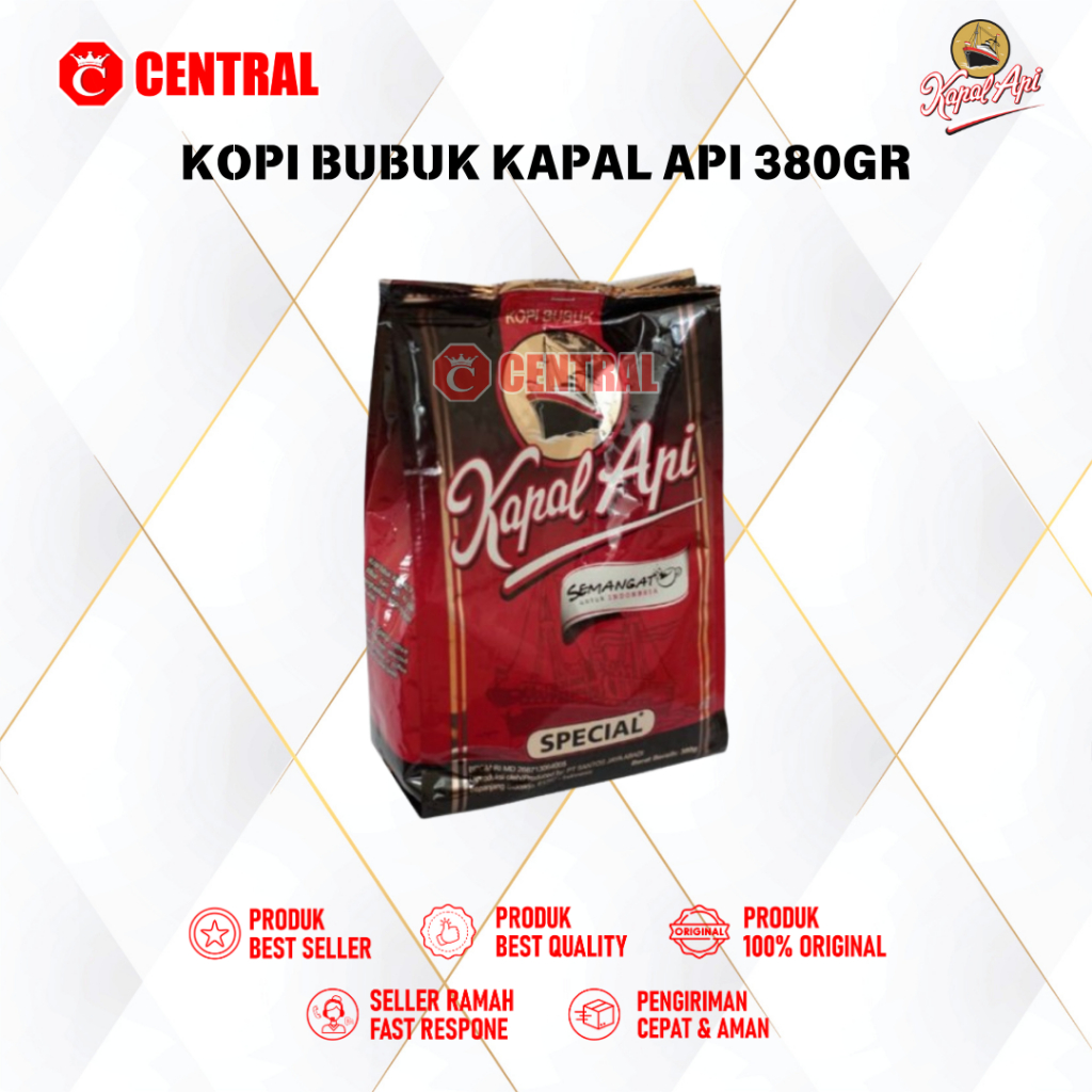 

KOPI KAPAL API SPECIAL KOPI BUBUK ISI 380gr/ centralbandung