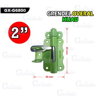 GRENDEL SLOT PINTU PENGUNCI 2 3 INCH YSK HIJAU G6800 PENGUNCI SLOTAN KAMAR MANDI TOILET