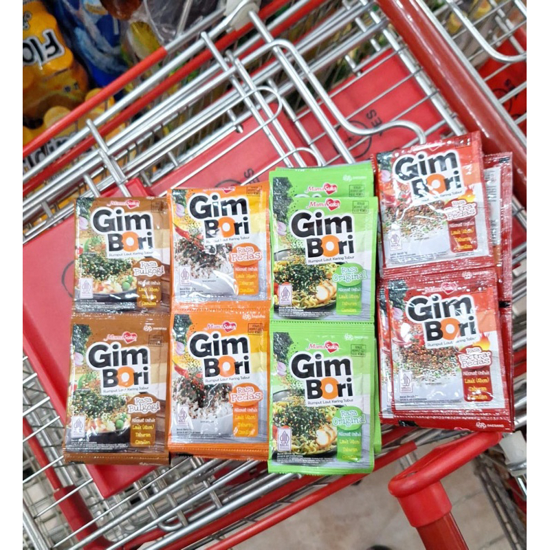 

Gimbori rumput laut tabur 5gram renteng aneka rasa