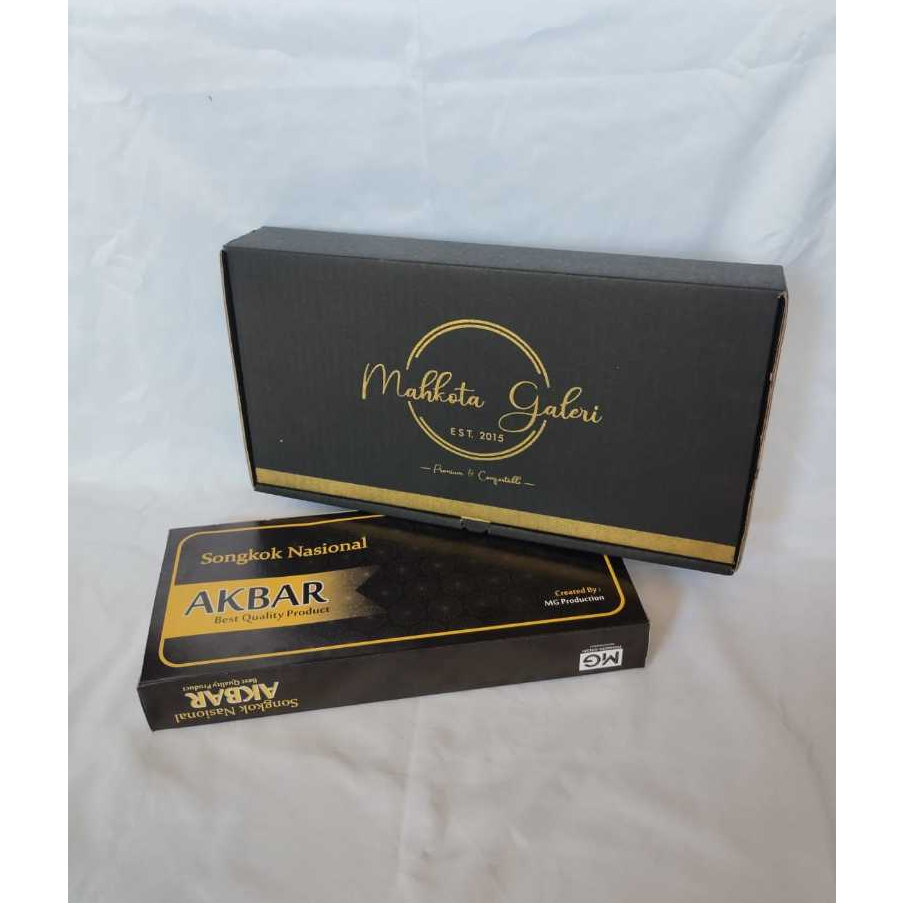 

Kardus Box Songkok / Slop Kemasan / Kotak Souvenir Peci