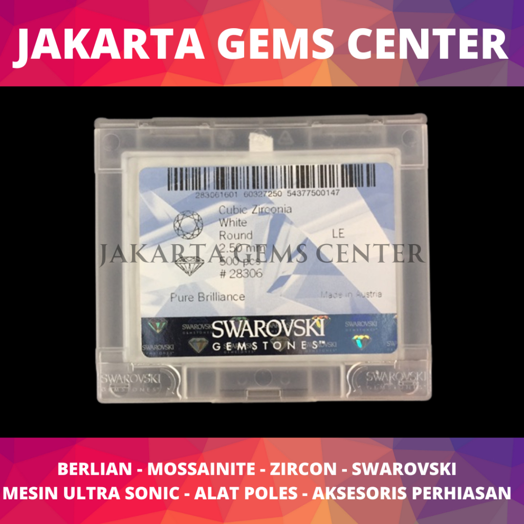 Batu Sirkon Zircon Swarovski Size 2 mm/ 2.25mm/ 2.5mm