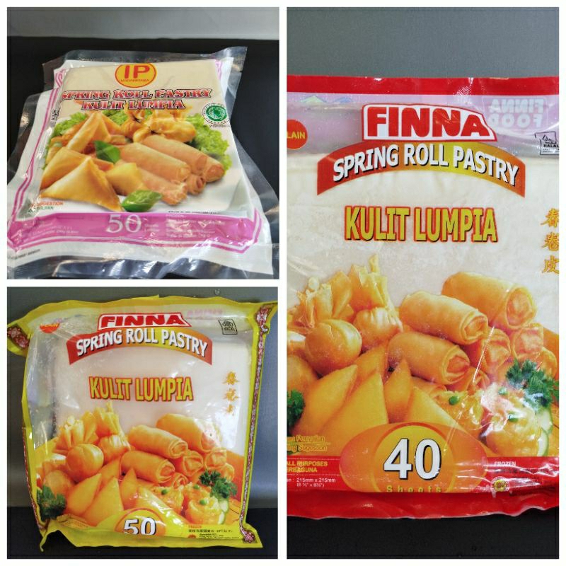 

KULIT LUMPIA Spring Roll Pastry Sheet Besar dan Kecil / FINNA - IP