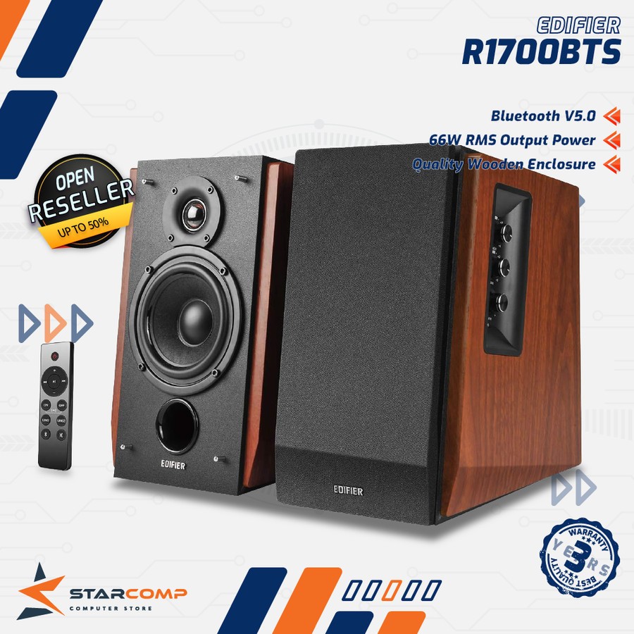 Edifier R1700 R1700BTs Bluetooth Bookshelf Active Speaker