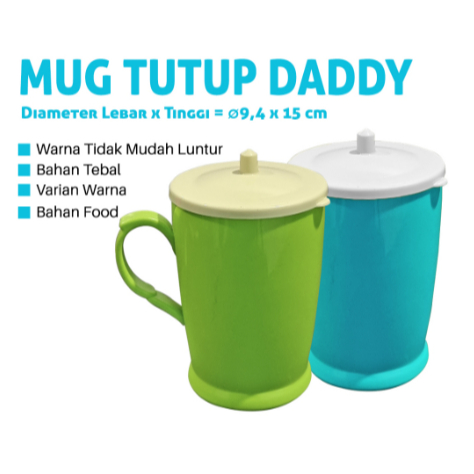 mug tutp day/mug besar/mug plastik/mug air minum
