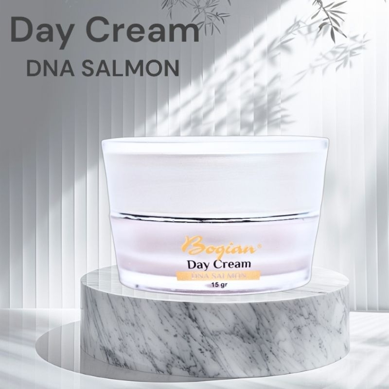 Boqian - Bogian Day Cream DNA Salmon Brightening dan Antiaging SPF 15 | 15gr