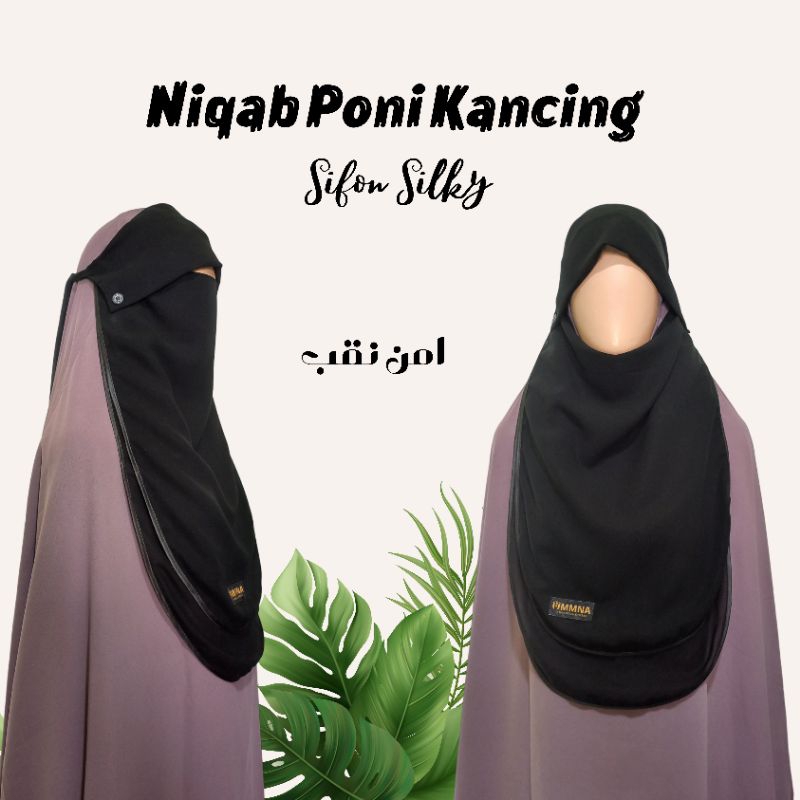 NIQAB PONI KANCING