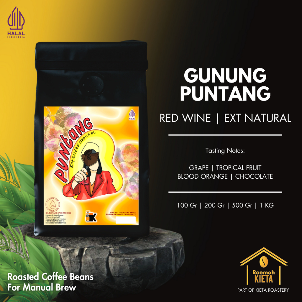 

Roemah Kieta - Biji Kopi Arabika Puntang Extended Natural Wine | Bubuk Roasted Coffee Beans
