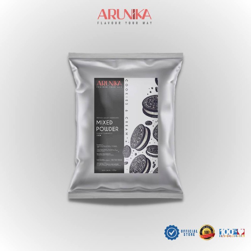 

Cookies and Cream Powder Arunika 1000gram