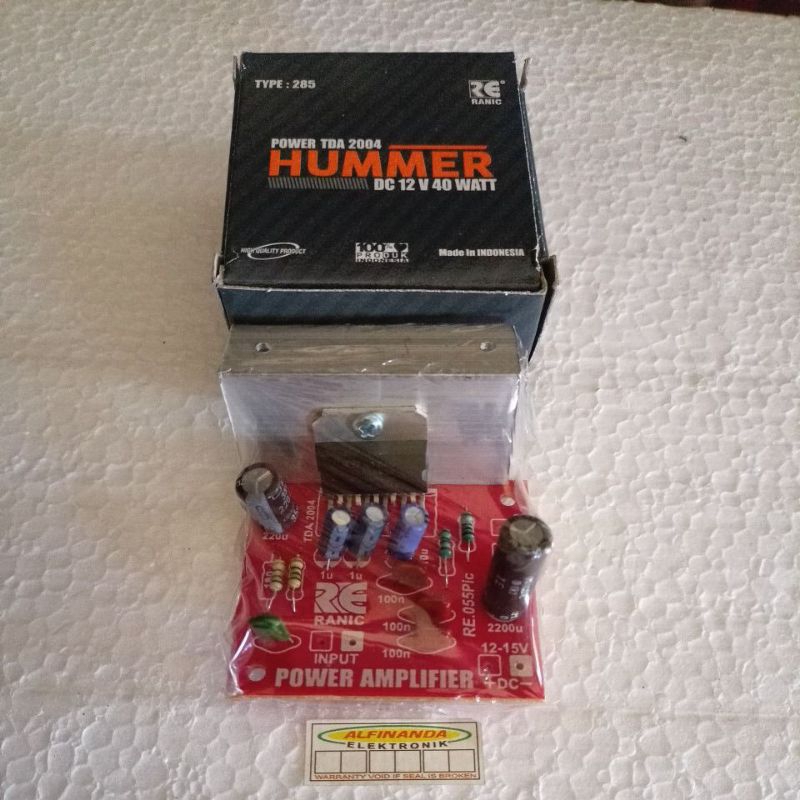 KIT POWER AMPLIFIER DC 12V 40WATT POWER TDA 2004
