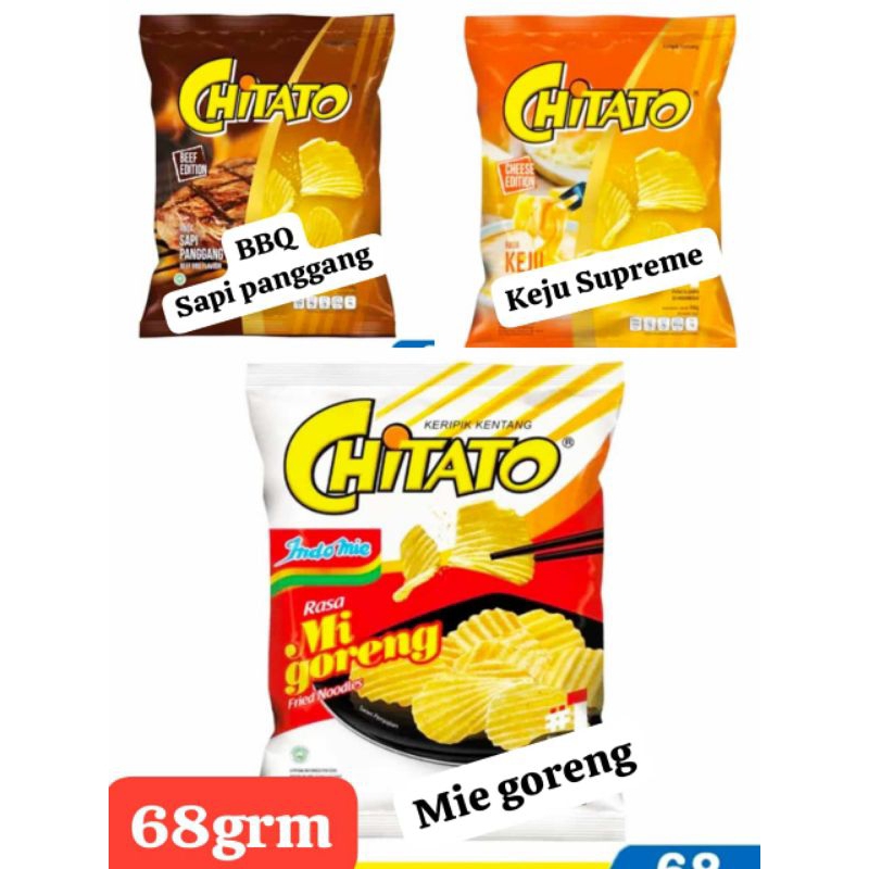 

Chitato Snack Potato Chips All Varian 68gr × 2 pcs - Snack Chitato