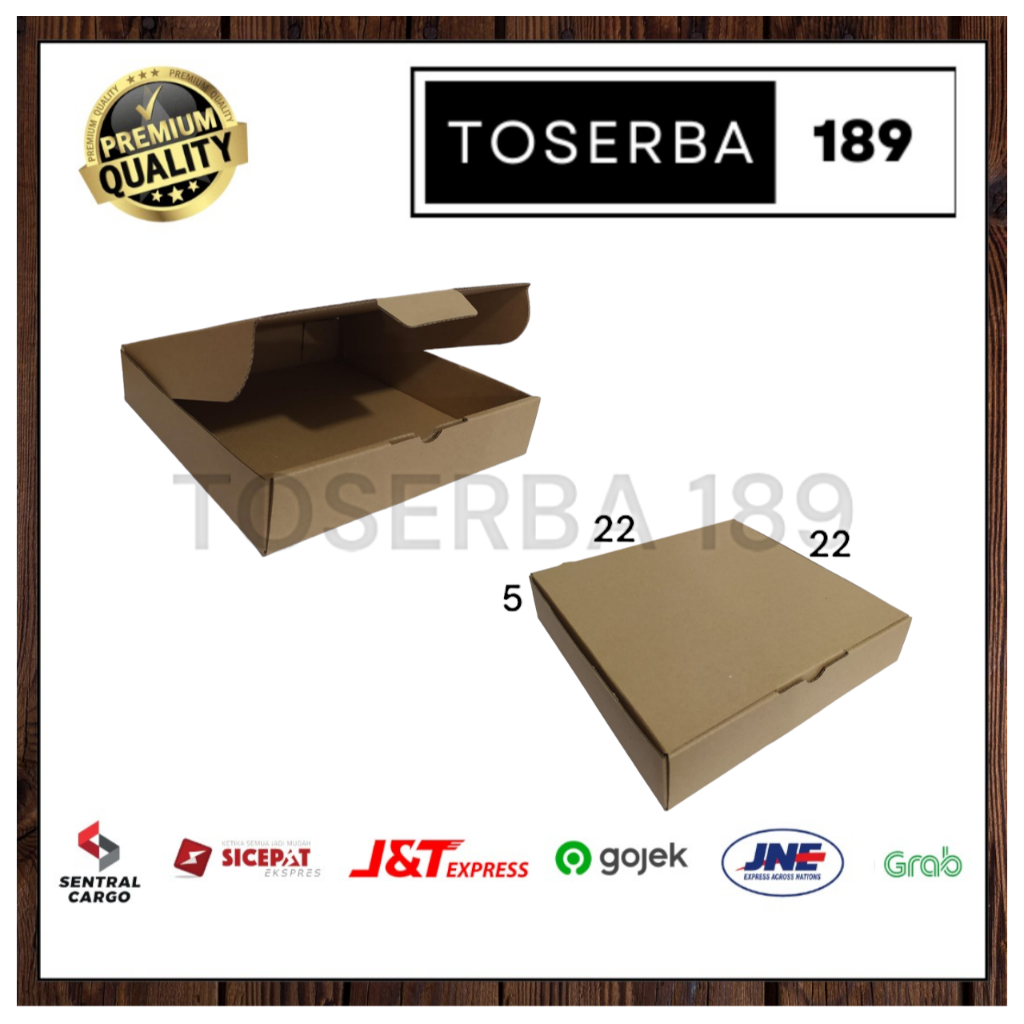 

kardus packing diecut/box pizza uk 22x22x5 cm