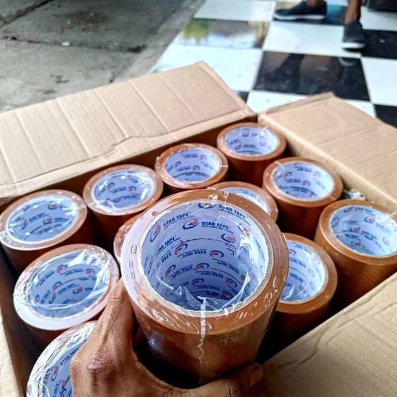 

Lakban coklat 1 dus 72 pcs 90 yard