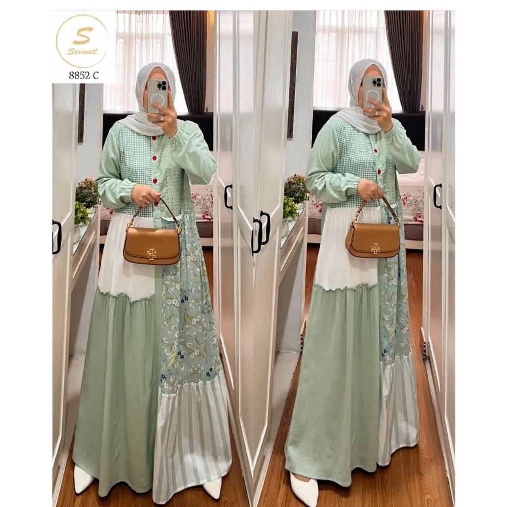 GAMIS DRESS WANITA CASUAL PREMIUM BAHAN KATUN