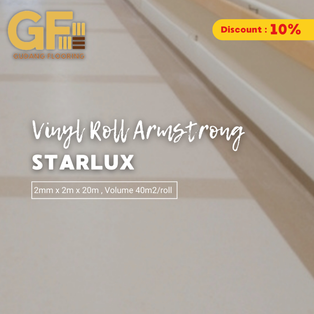 Vinyl roll ARMSTRONG STARLUX 2mm/ vinyl karpet rumah sakit