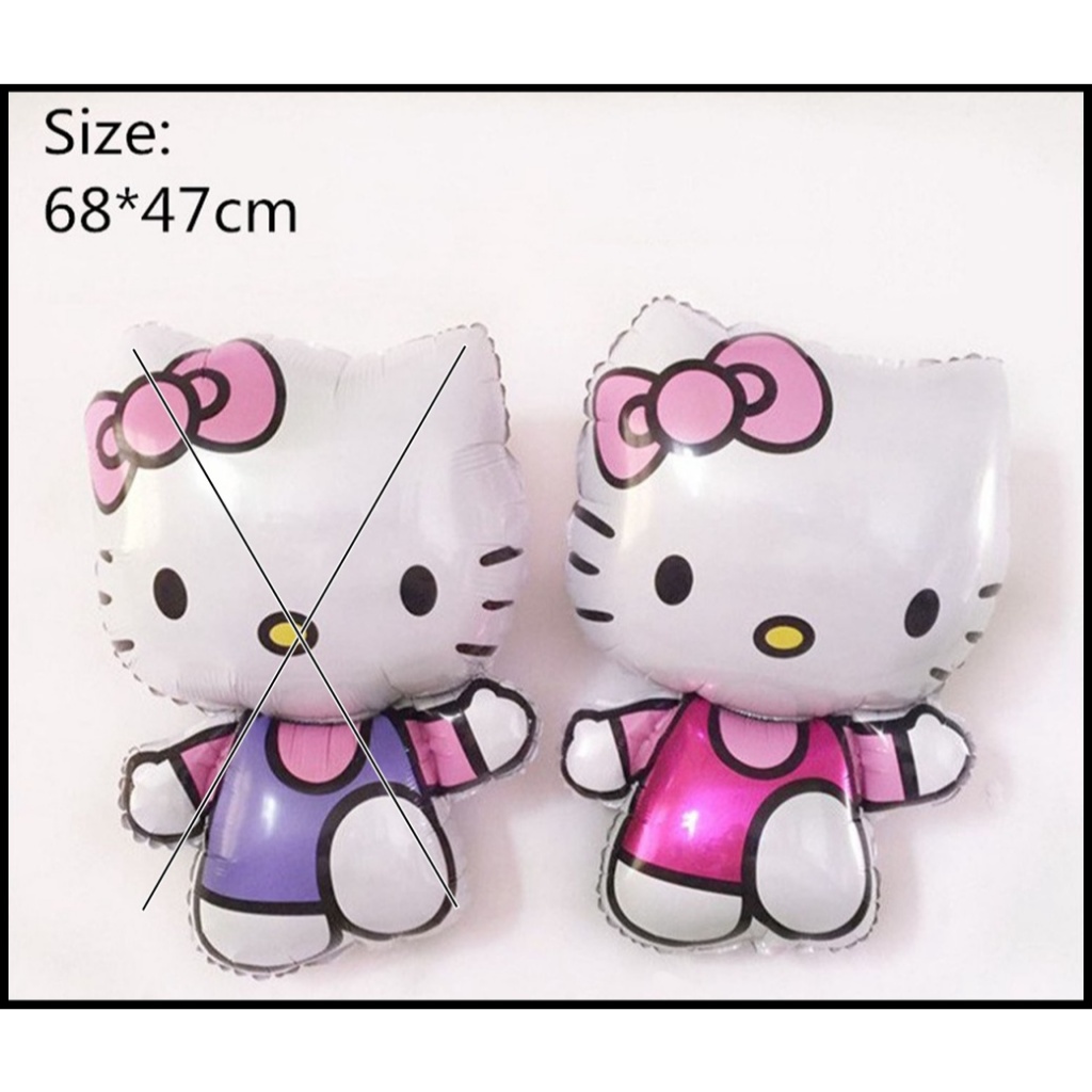 Balon Foil Hello Kitty Run / Balon Hello kitty
