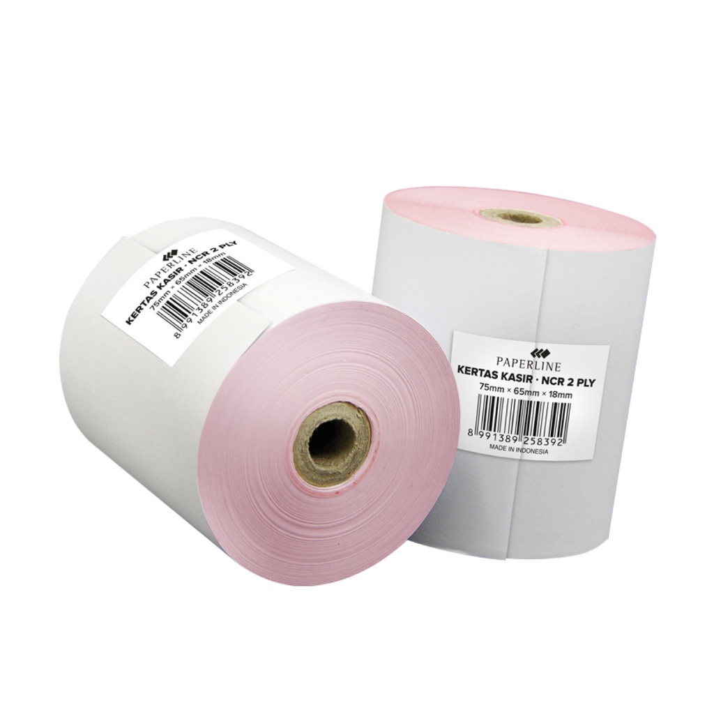 

Kertas Kasir 2ply | 75 x 65 x 12 Paperline | Dobel 2 layer
