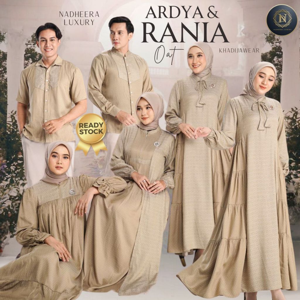 [BISA COD] RANIA & ARDYA Oat NADHEERA LUXURY Couple nadhera nadeera ranya adyra zaitun terbaru 2024