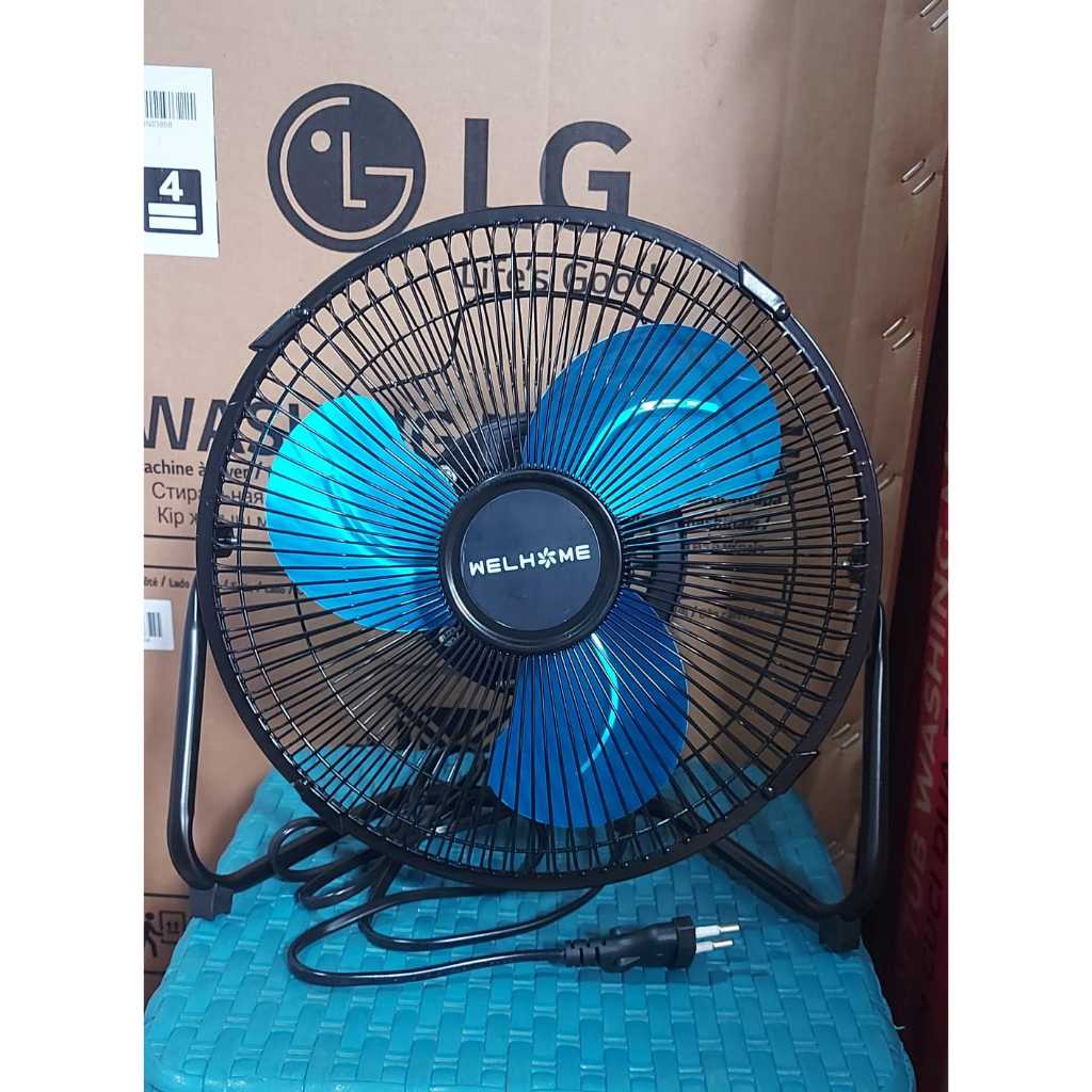 Kipas Angin Meja Duduk dan Dinding WH 1062 M / WH1062M Baling Besi Ukuran 10 Inch 2 Fungsi