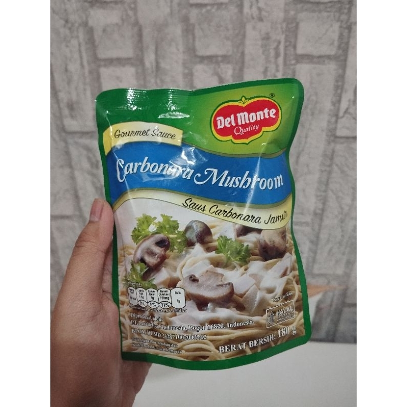 

Delmonte Saus carbonara Mushroom 250gr | Delmonte saus carbonara jamur | Delmonte carbonara mushroom sauce