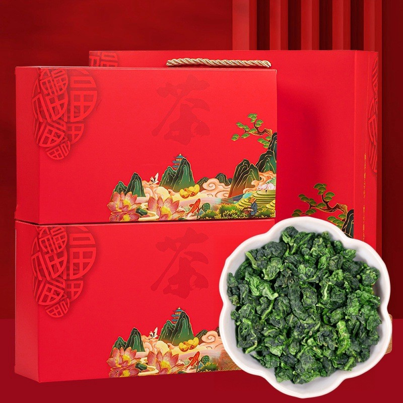 

2 Kotak Chines Tea Gift Box Premium 250gr Free Paper Bag