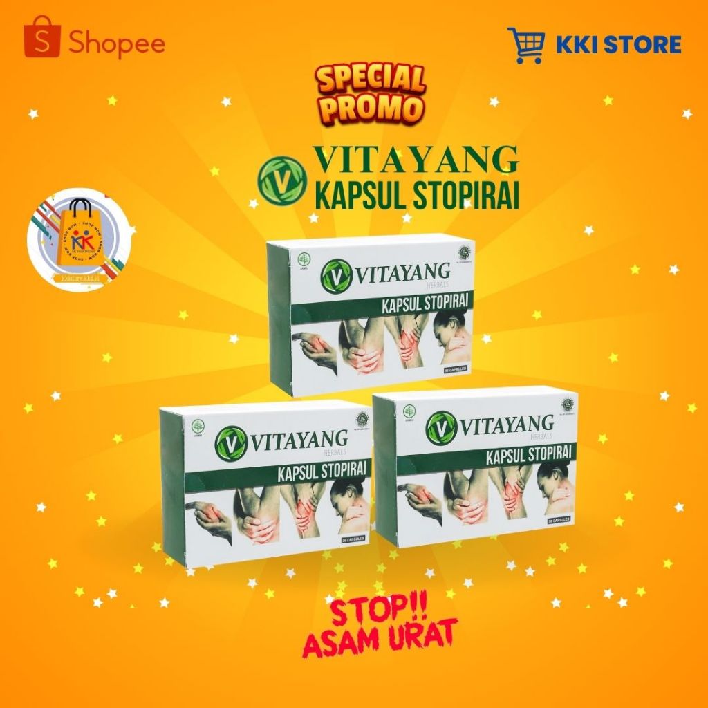 

PAKET VITAYANG STOPIRAI HERBAL ASAM URAT