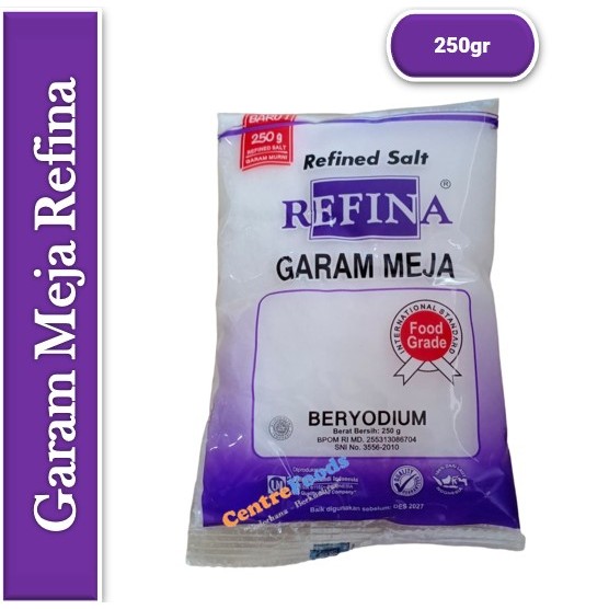 

Garam Refina - Garam Dapur Halus | 250gr [ Harga Per BKS ]