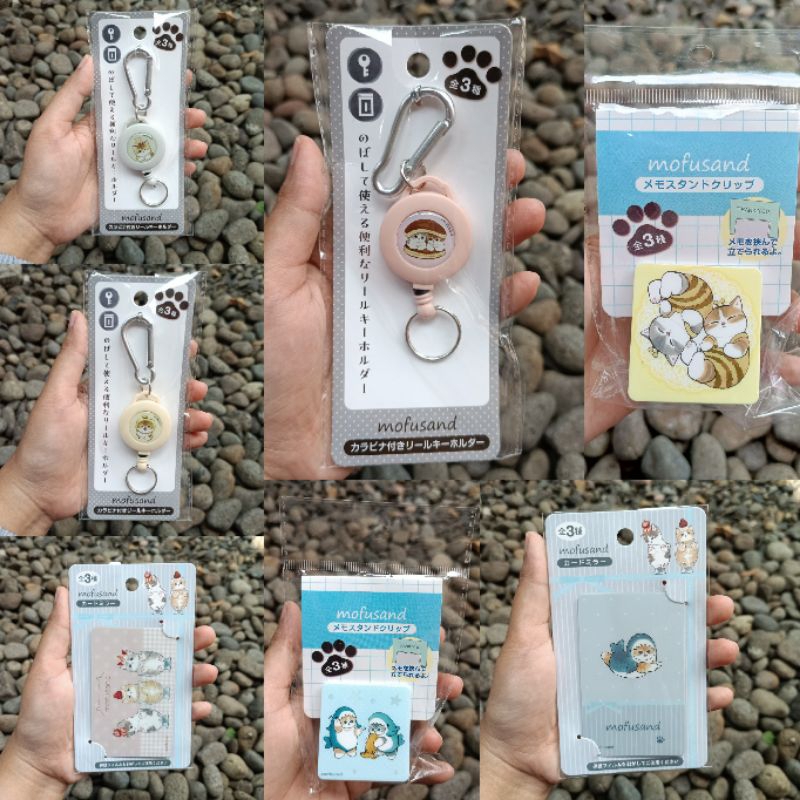 Seria Daiso Watts Japan - Key Reel Clip Mini Mirror Mofusand