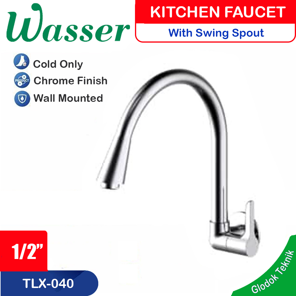 Wasser Kran dapur - kran angsa - kran sink - keran dapur TLX 040