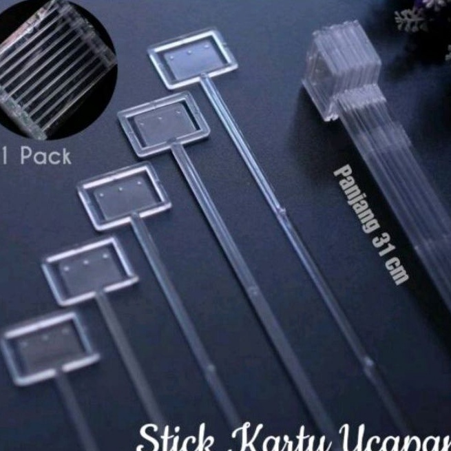 

BERKAH 5 BATANG Stick card stick kartu 5 Batang BENING TRANSPARANT