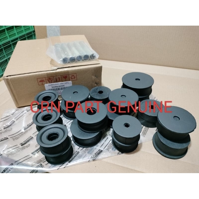 KARET DUDUKAN BODY SASIS MUNTING TOYOTA 2F HARDTOP FJ BJ 1SET FULL SET BEST QUALITY BARU BERGARANSI
