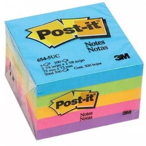 

DIJAMIN ORI Post it Warna Warni 654 1 pad 1 Pcs Post It 3M 654 Warna Warni