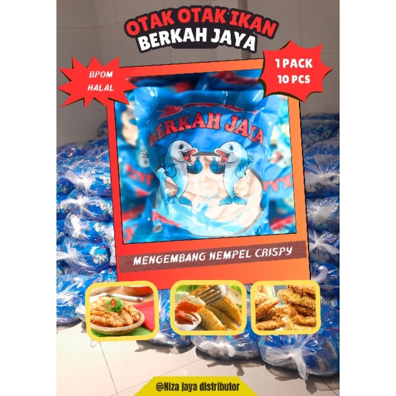 

Otak Otak Ikan Berkah Jaya 200g isi 10pcs cocok untuk crispy mengembang dan nempel