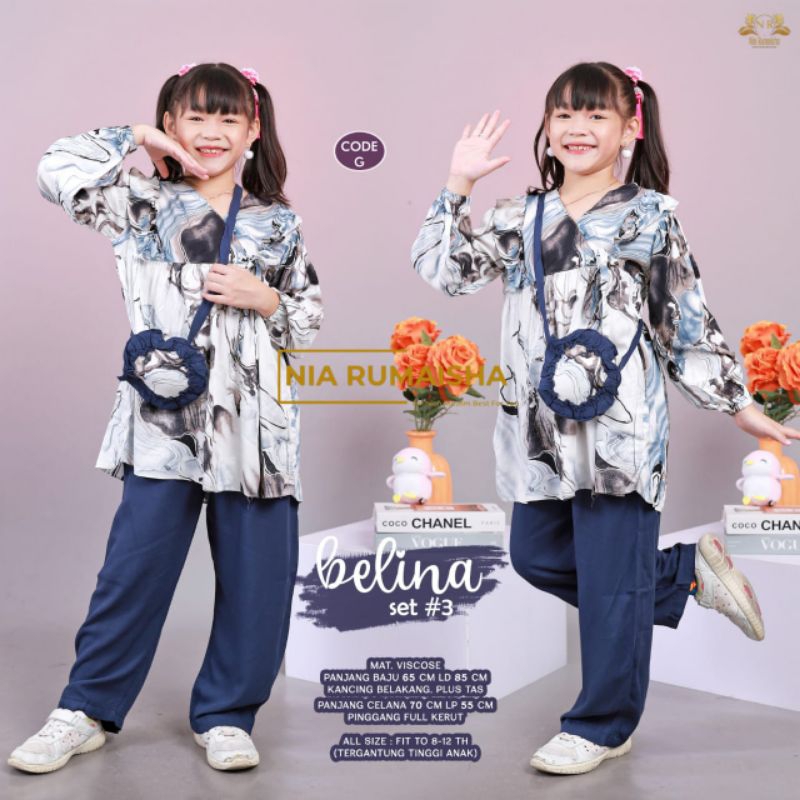 CHIBI TALIA KIDS SET || SETELAN ANAK FASHA