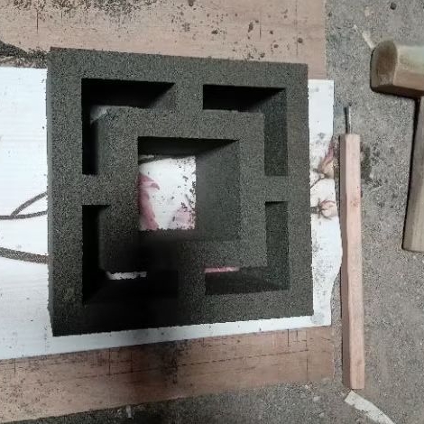 Cetakan Loster Kayu || Lobang 5 || Cetak Roster Tumbuk 20x20cm Bagus & Presisi