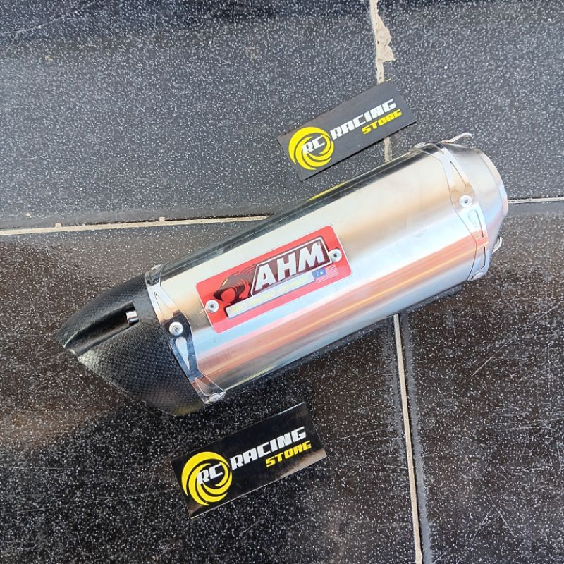 Silincer Knalpot Gahar Merk AHM Malaysia Only inlet 50mm