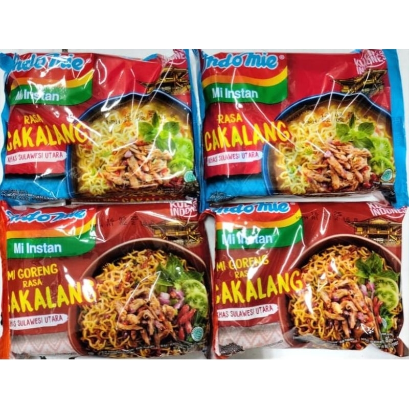 

Indomie mie instan cakalang kuah dan goreng